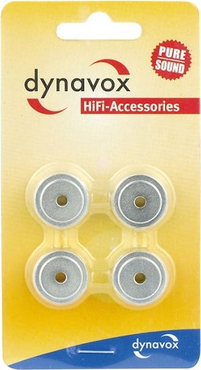 Dynavox Aluminium Mini Amortizoare pentru difuzoare 20mm Set de 4 bucăți Argintiu