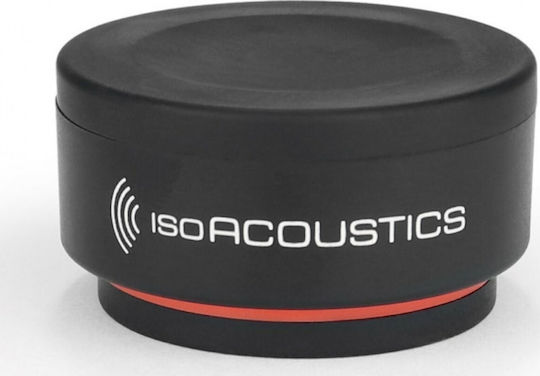 IsoAcoustics ISO-Puck Mini Shock Absorbing Mats 44mm Set of 8 Pieces Black
