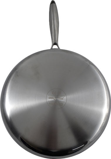Chios Hellas Pan Made of Stainless Steel with Lid with Non-Stick Coating 28cm