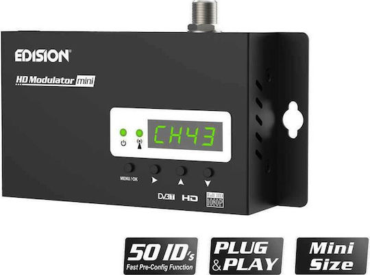 Edision HDMI Mini Modulator Satellite DVB-T VHF/UHF 07-06-0010