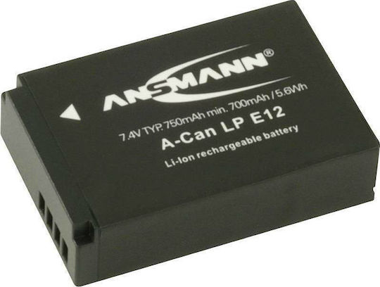 Ansmann Kamera Batterie A-Can LP-E12 1400-0045 Lithium-Ionen (Li-Ion) Kompatibel mit Canon