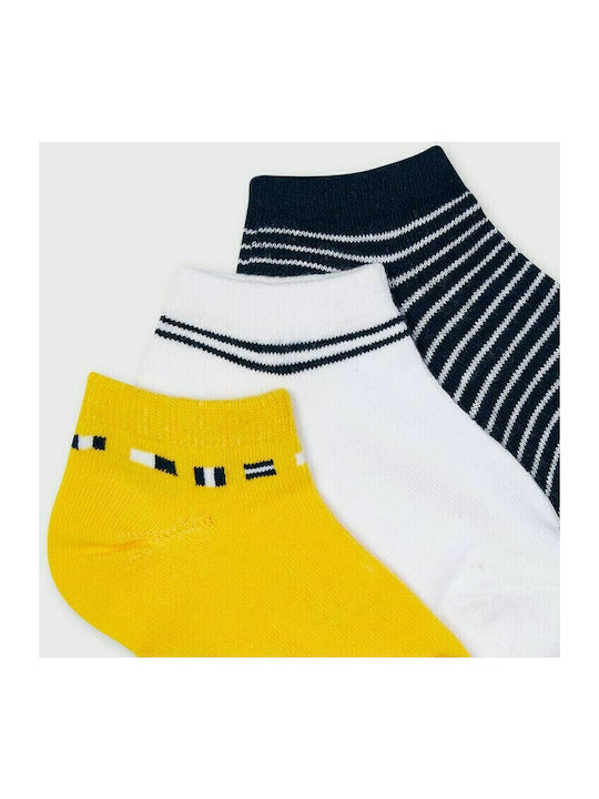 Mayoral Boys 3 Pack Ankle Socks Yellow