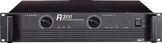 Inter-M R-300 PLUS Τελικός Ενισχυτής PA 2 Καναλιών 150W/4Ω 100W/8Ω