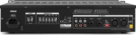 Power Dynamics PRM360 Προενισχυτής Εγκαταστάσεων 6.0 Καναλιών 360W/8Ω με 4 Ζώνες 360W/100V και Συνδέσεις USB/Bluetooth 952.156