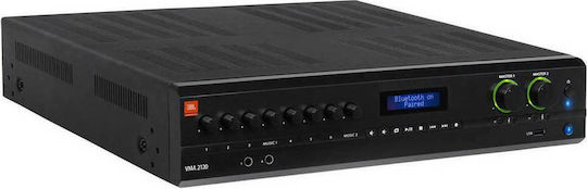 JBL VMA2120 Integrated Commercial Amplifier 2 Channels 120W/100V Equipped with USB/Bluetooth Black