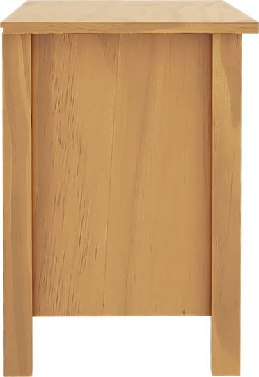 Κομοδίνα από Μασίφ Ξύλο S/2 2τμχ 46x35x49.5cm