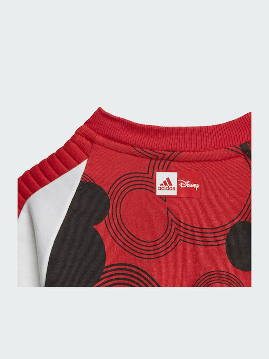 adidas Disney Mickey Mouse Σετ Φορμάκι με Αξεσουάρ Κόκκινο 2τμχ