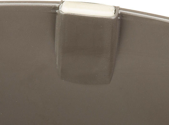 Ferplast Неръждаем Купа Храна & Вода за Куче & Котка с Основа 2x 3.6lt 18см в Кафяв Цвят