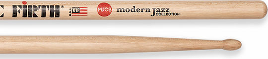 Vic Firth Hickory Μπαγκέτες Ντραμς Modern Jazz Collection 3 8D με Σχήμα Μύτης Oval