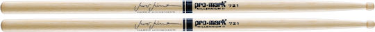 Promark Hickory Μπαγκέτες Ντραμς Signature Marco Minnemann 721 με Σχήμα Μύτης Barrel