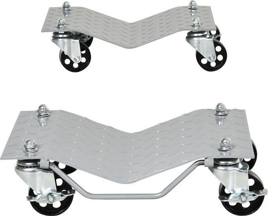 Durhand Mobile Base 680 Kg Set Bases Moving Cars for Weight Load up to 680kg Gray