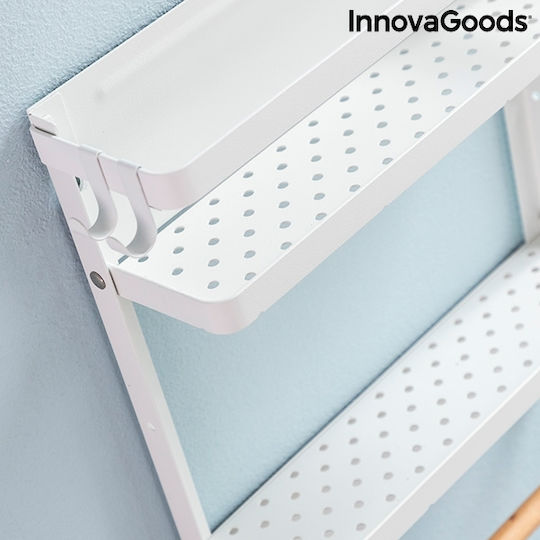 InnovaGoods Magorac Държач за Хартиени Кърпички Стенен Металик Бяла 27x2x7.5cm V0103239
