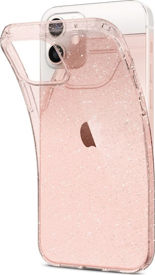 Spigen Liquid Crystal Glitter Back Cover Σιλικόνης Ροζ (iPhone 12 mini)