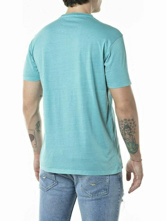 Replay Men's Short Sleeve T-shirt Light Blue