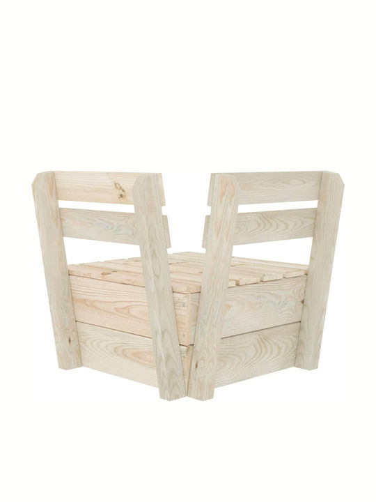 Corner Sofa Outdoor from Pallets 60x60x65cm