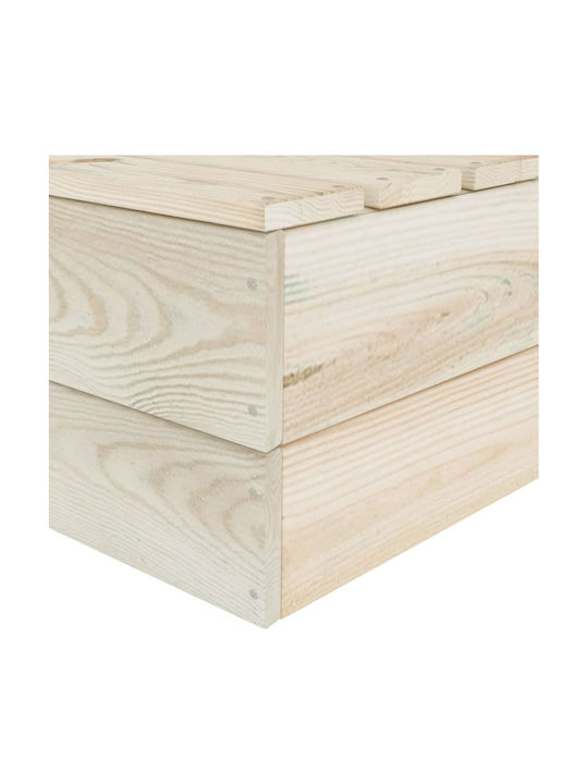 Corner Sofa Outdoor from Pallets 60x60x65cm