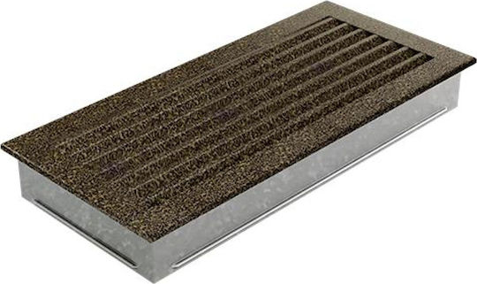 Kratki Rectangular Fireplace Air Shutter Gold 37CZ/Fresh 37x17cm 17X37CZ