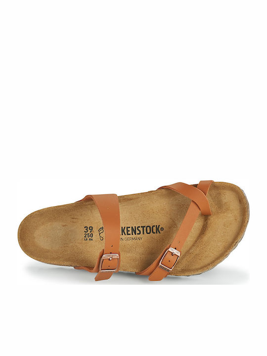 Mayari Birko-Flor Women's Flat Sandals Anatomic Ginger Brown Regular Fit