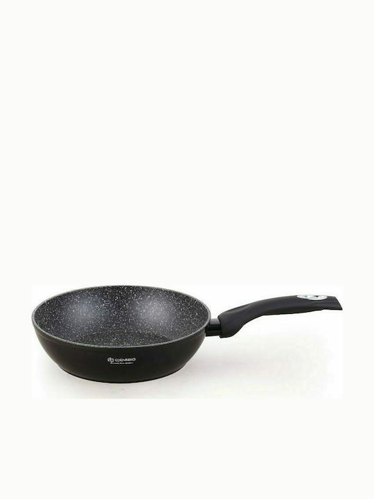 Edenberg Cookware Set of Aluminum with Stone Coating Black 15pcs