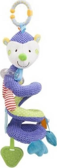 Spirală Jucărie pentru Leagăn și Cărucior cu Teether Hedgehog Vertical Blue