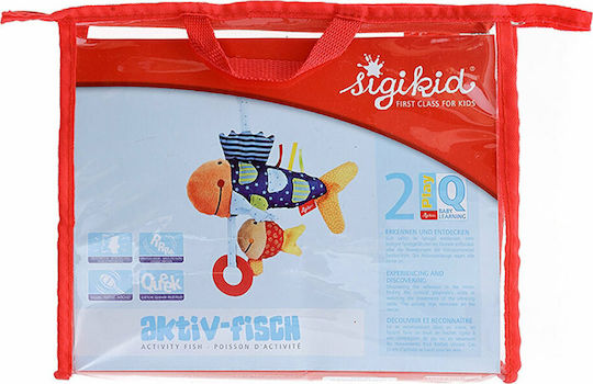 Sigikid Pendant Toy for Cot with Teether Experiencing and Disscovering · Fish for 6++ Months
