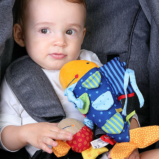 Sigikid Pendant Toy for Cot with Teether Experiencing and Disscovering · Fish for 6++ Months