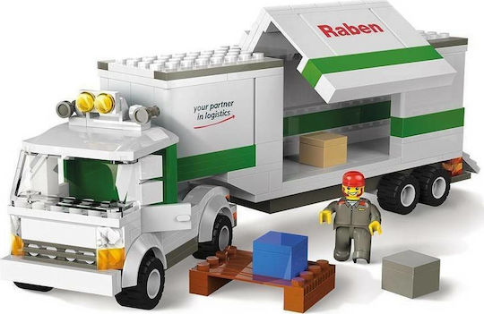 Blocki Τουβλάκια Long Truck Raben για 6+ Ετών 267τμχ