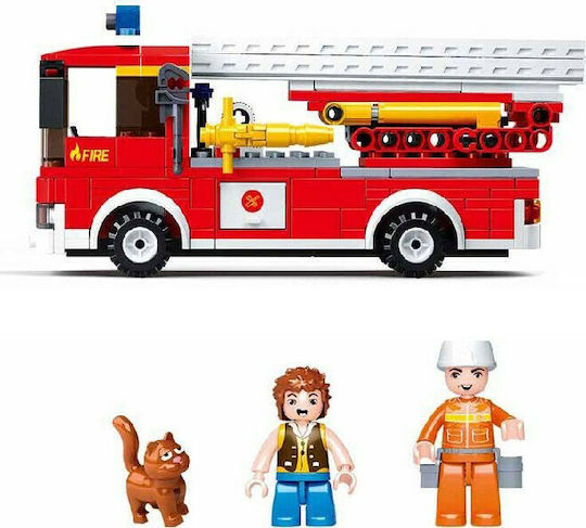 Sluban Building Blocks Ladder Truck for 6+ Years 269 Pieces