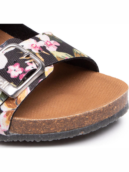 Greeny Malaren Women's Flat Sandals Anatomic in Black Color