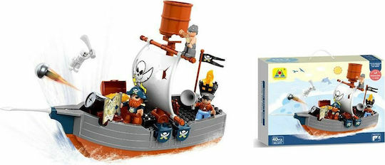 Snainter Pirate Ship Building Blocks for Ages 3 Plus 40 Pieces