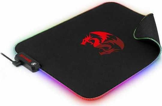 Redragon Pluto Soft P026 Gaming Mouse Pad Medium (330mm) με RGB Φωτισμό Μαύρο 28.03.0008
