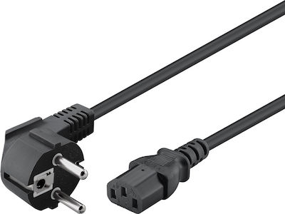 Goobay Schuko male - IEC C13 female Cable 3m Μαύρο (95142)