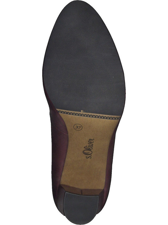 Pointed Toe Burgundy High Heels