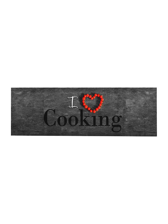 vidaXL Cooking Χαλάκι Κουζίνας Διάδρομος με Αντιολισθητικό Υπόστρωμα Γκρι 60x180εκ.