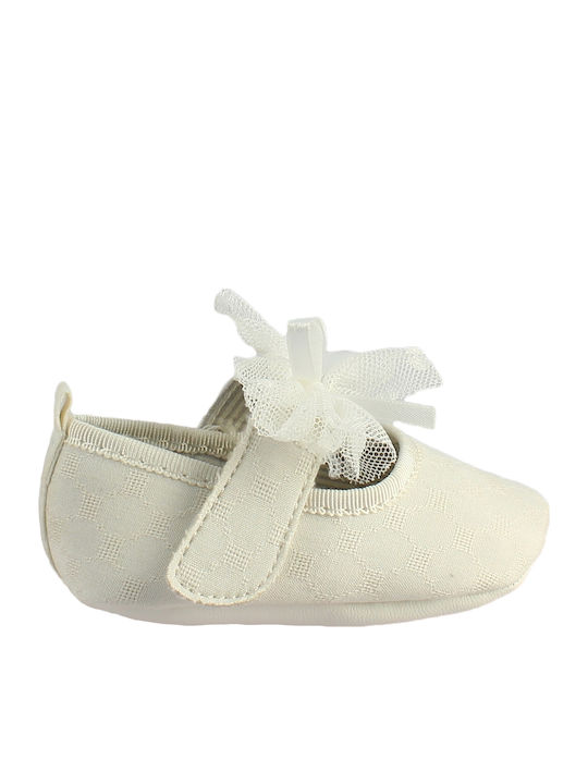 IQ Shoes Βρεφικές Μπαλαρίνες Αγκαλιάς Λευκές Diana 140
