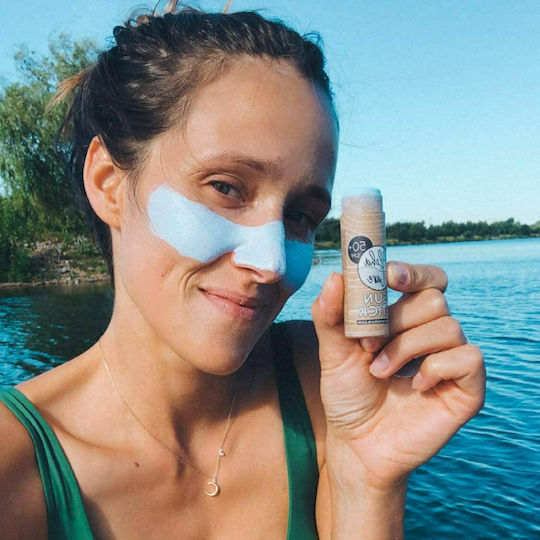 Aloha Care Sun Stick Mineral Stick de Protecție Solară Minerală pentru Față SPF50 cu Nuanță Albastră 20gr