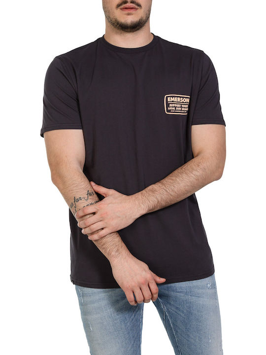 Emerson T-shirt Bărbătesc cu Mânecă Scurtă Off Black