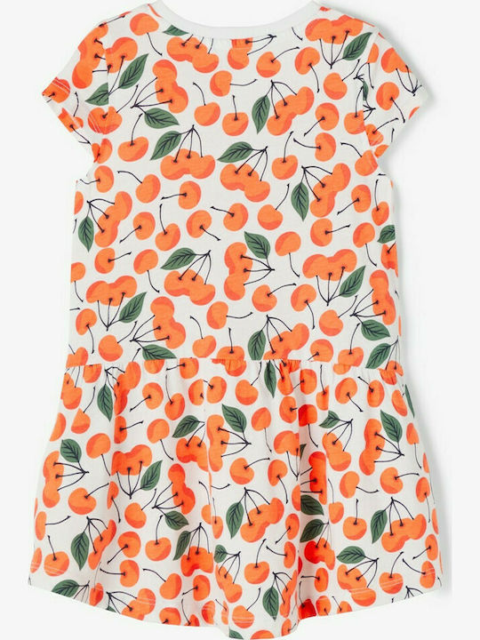 Name It Mädchen Kleid Kurzärmelig Orange