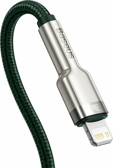 Baseus Cafule Metal Braided USB-C to Lightning Cable 20W Green 1m (CATLJK-A06)