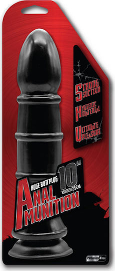Nanma Anal Munition Huge Butt Blug Πρωκτική Σφήνα Black 25.4cm