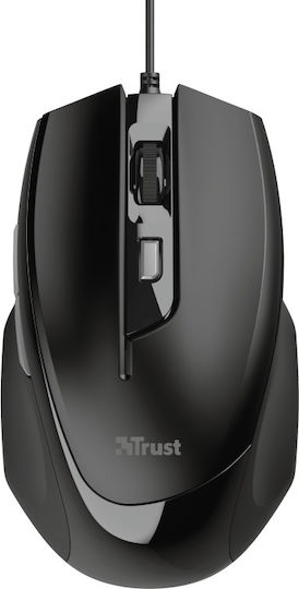 Trust Voca Comfort Wired Mouse Black