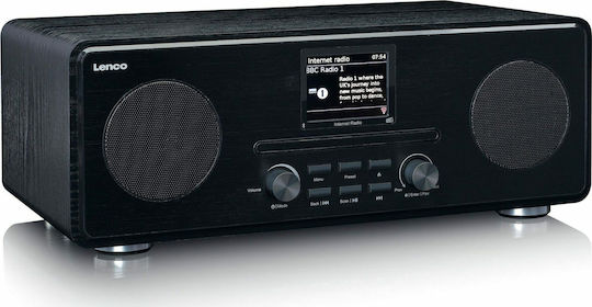 Lenco Soundsystem 2 DIR-260BK DIR-260BK 20W mit CD / Netzwerk-Player Player, WiFi und Bluetooth Schwarz