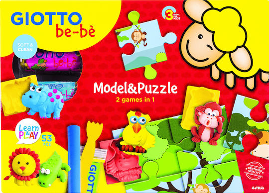 Giotto Knete - Spiel-Set Modell & Puzzle für 2+ Jahre