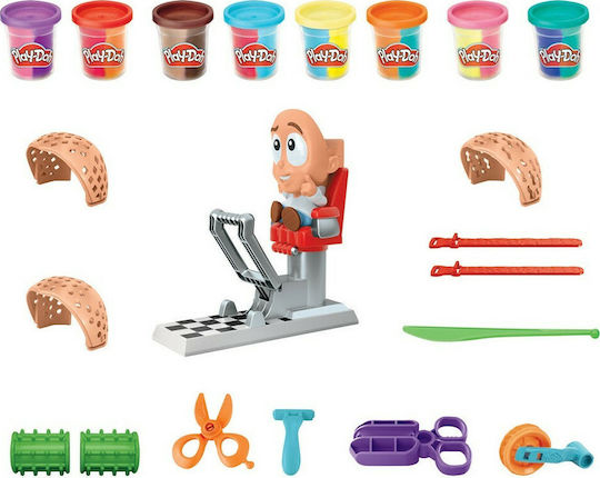 Hasbro Play-Doh Knete - Spiel-Set Crazy Cuts Stylist Hair Salon für Alter 3+ 8 Stück