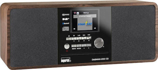 Imperial AV Ηχοσύστημα 2.0 Dabman i200 20W με CD Player και WiFi Καρυδιά