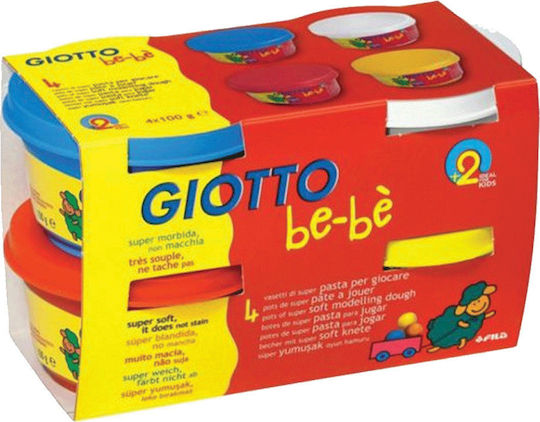 Giotto 4 Πλαστοζυμαράκια Πλαστελίνης Bebe για 2+ Ετών