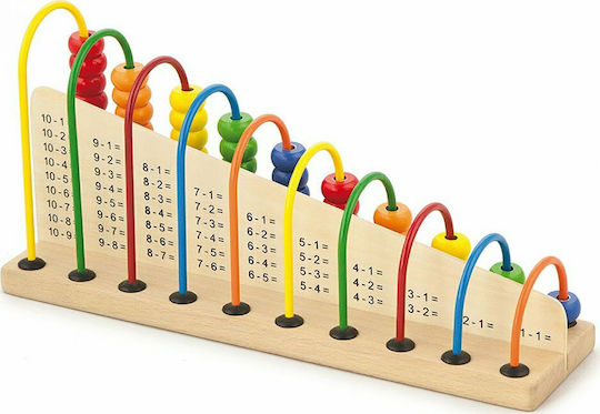Viga Toys Learning Maths STEM Άβακας από Ξύλο για 3+ Ετών