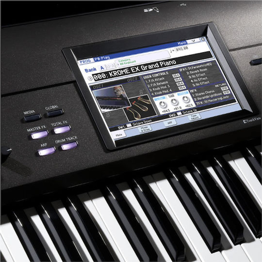 Korg Synthesizer Krome 73 Music Workstation with 73 Dynamic Keys Black