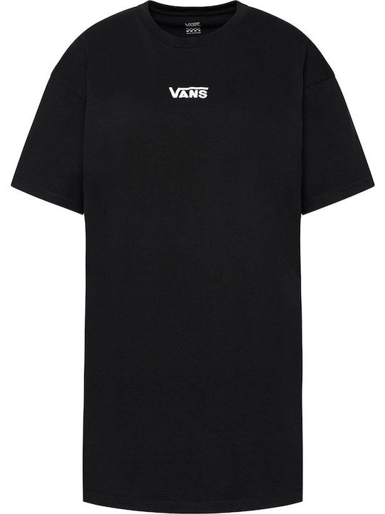 Center V Summer Mini Athletic T-Shirt Short Sleeve Black Dress