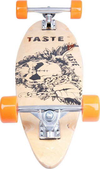 inSPORTline Worker Skully Complete Longboard 8.66" Brown